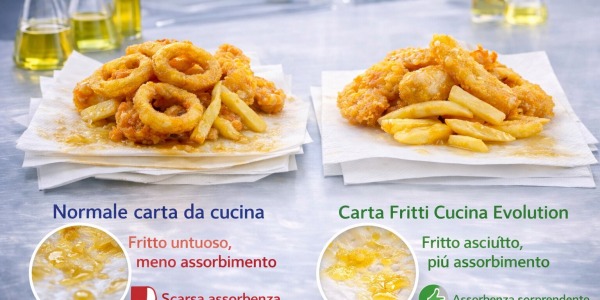 Carta fritti: non tutte le carte assorbenti sono uguali